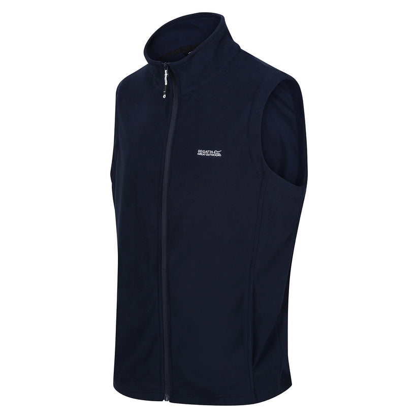 Regatta Tobias Men's Fleece Gilet | Full Zip Bodywarmer | 4 Colours | M–3XL - Zip Detail - QHA UK