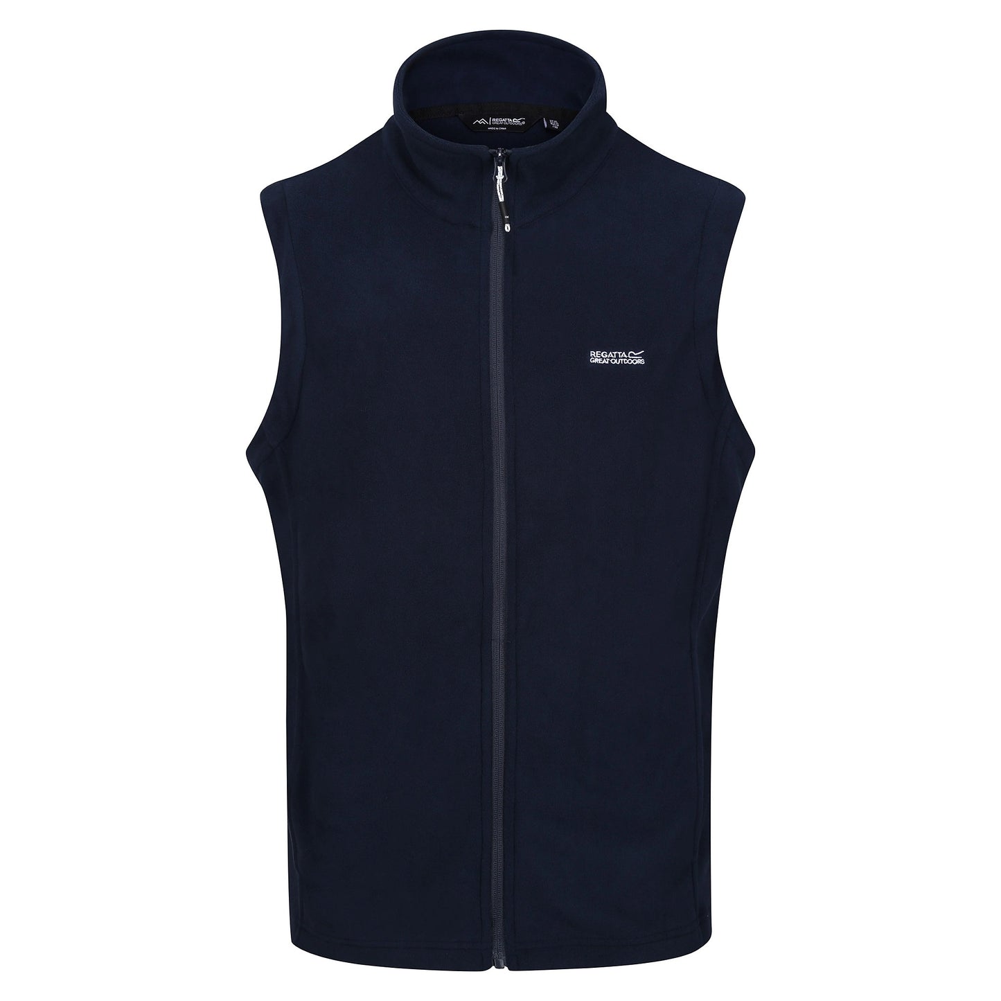 Regatta Tobias Men's Fleece Gilet | Full Zip Bodywarmer | 4 Colours | M–3XL - Zip Detail - QHA UK