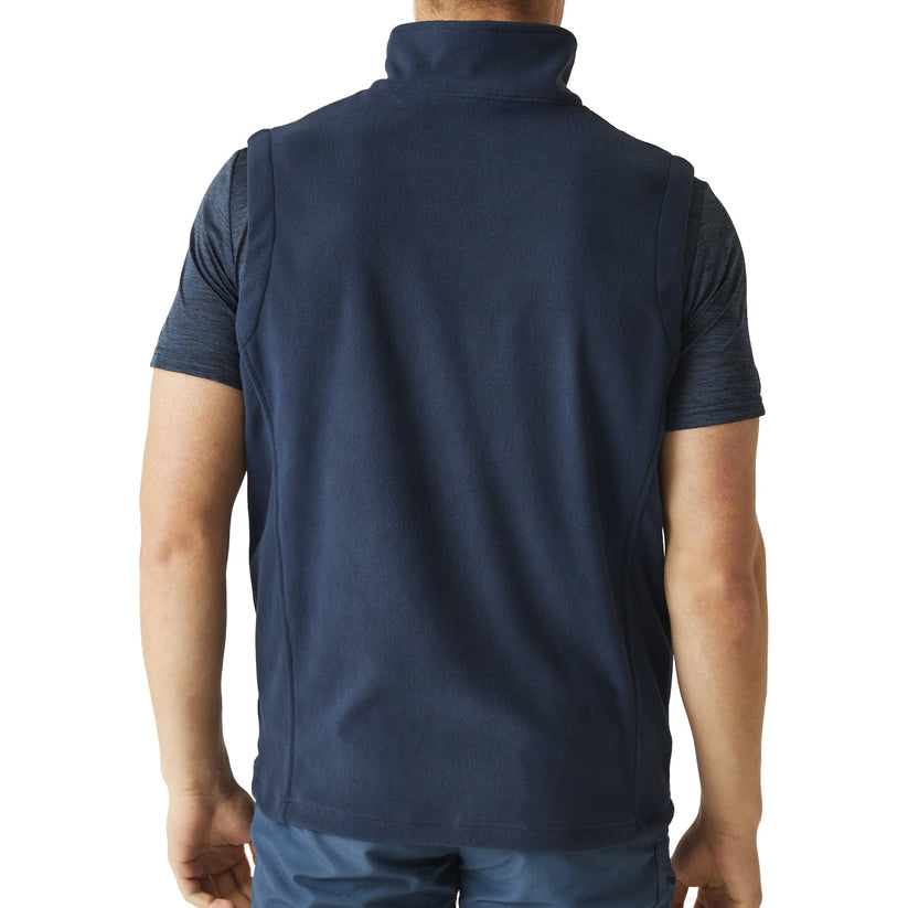Regatta Tobias Men's Fleece Gilet | Full Zip Bodywarmer | 4 Colours | M–3XL - Zip Detail - QHA UK