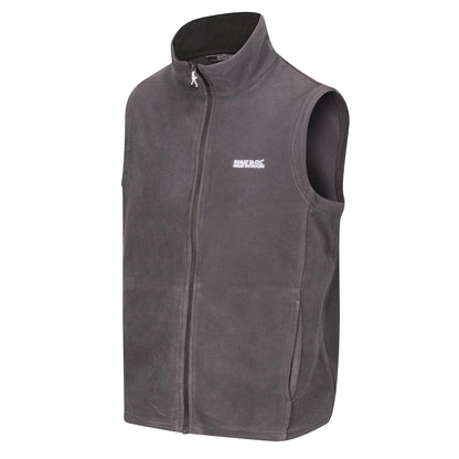 Regatta Tobias Men's Fleece Gilet | Full Zip Bodywarmer | 4 Colours | M–3XL - Zip Detail - QHA UK