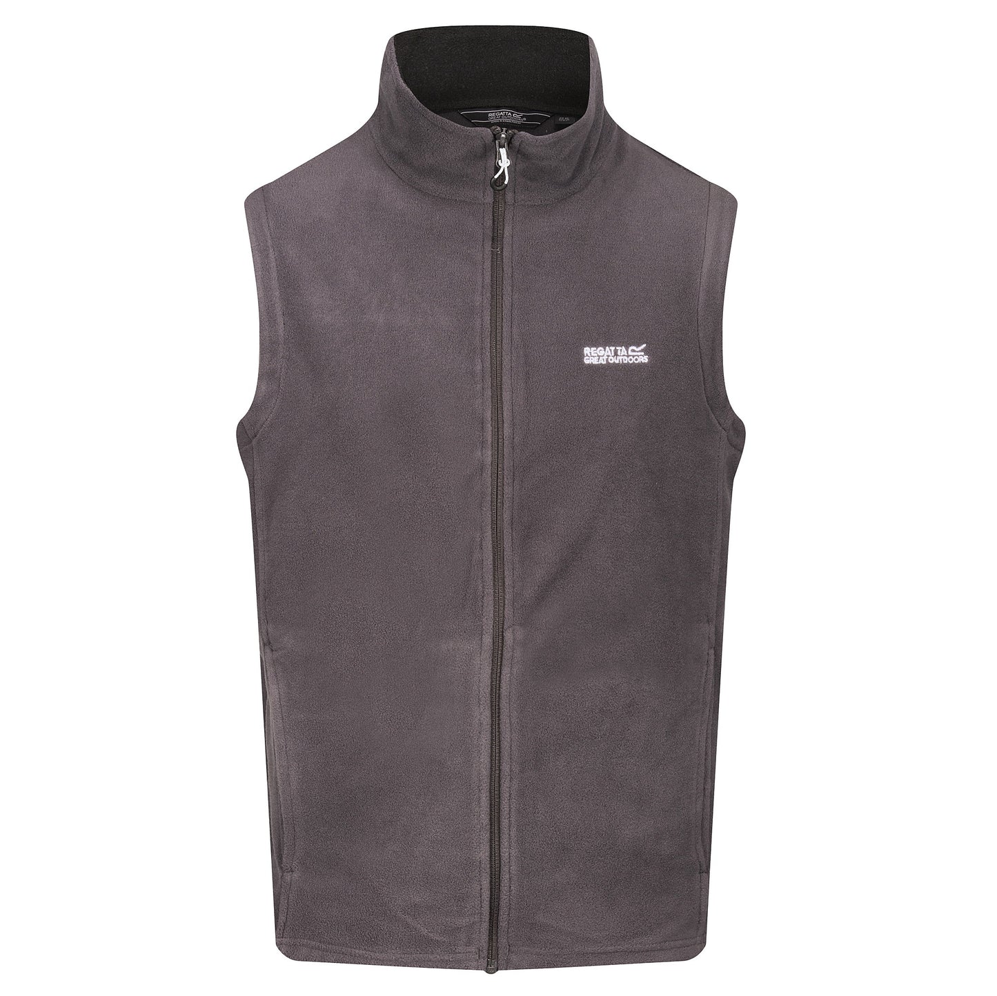 Regatta Tobias Men's Fleece Gilet | Full Zip Bodywarmer | 4 Colours | M–3XL - Zip Detail - QHA UK