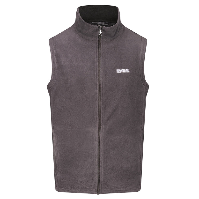 Regatta Tobias Men's Fleece Gilet | Full Zip Bodywarmer | 4 Colours | M–3XL - Zip Detail - QHA UK