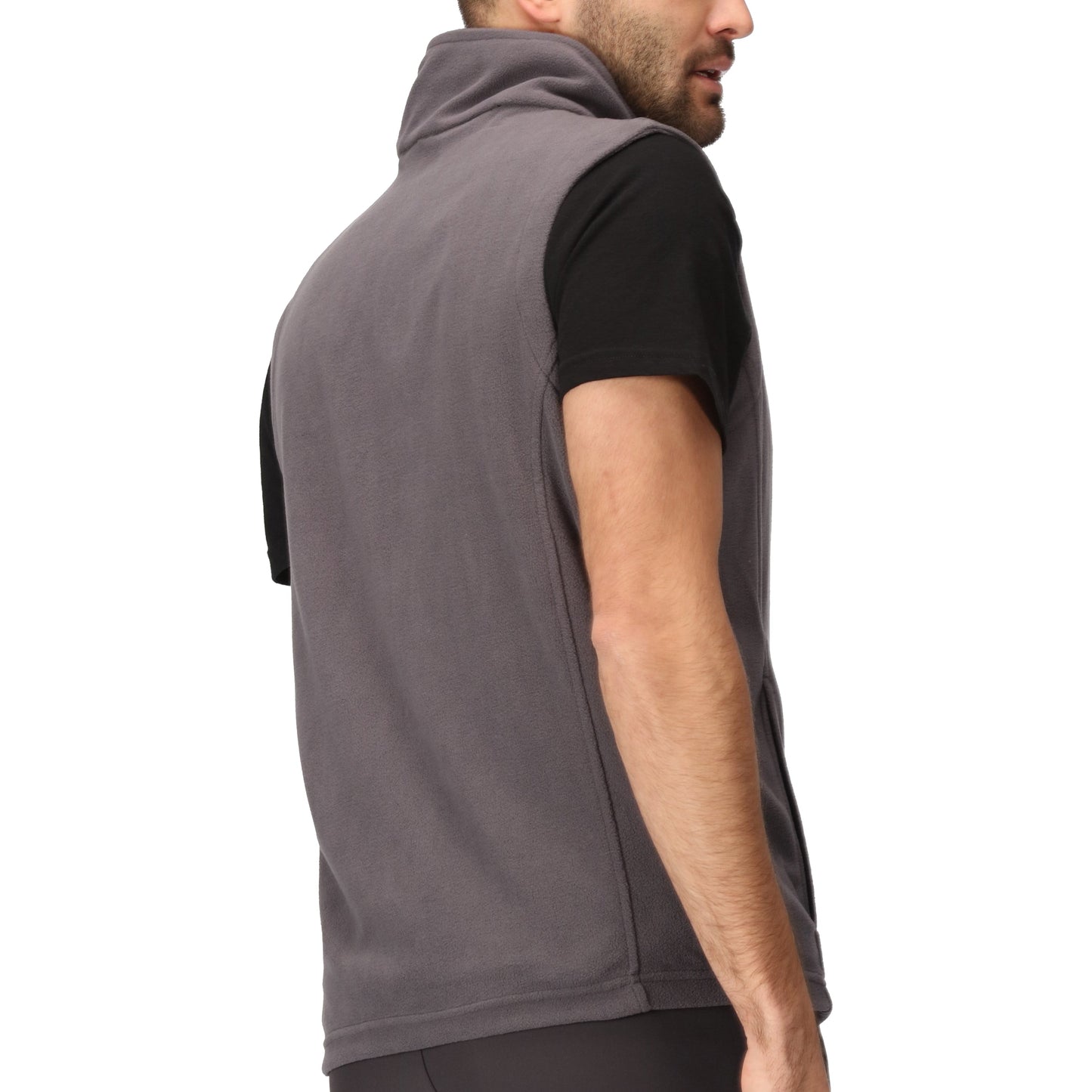 Regatta Tobias Men's Fleece Gilet | Full Zip Bodywarmer | 4 Colours | M–3XL - Zip Detail - QHA UK