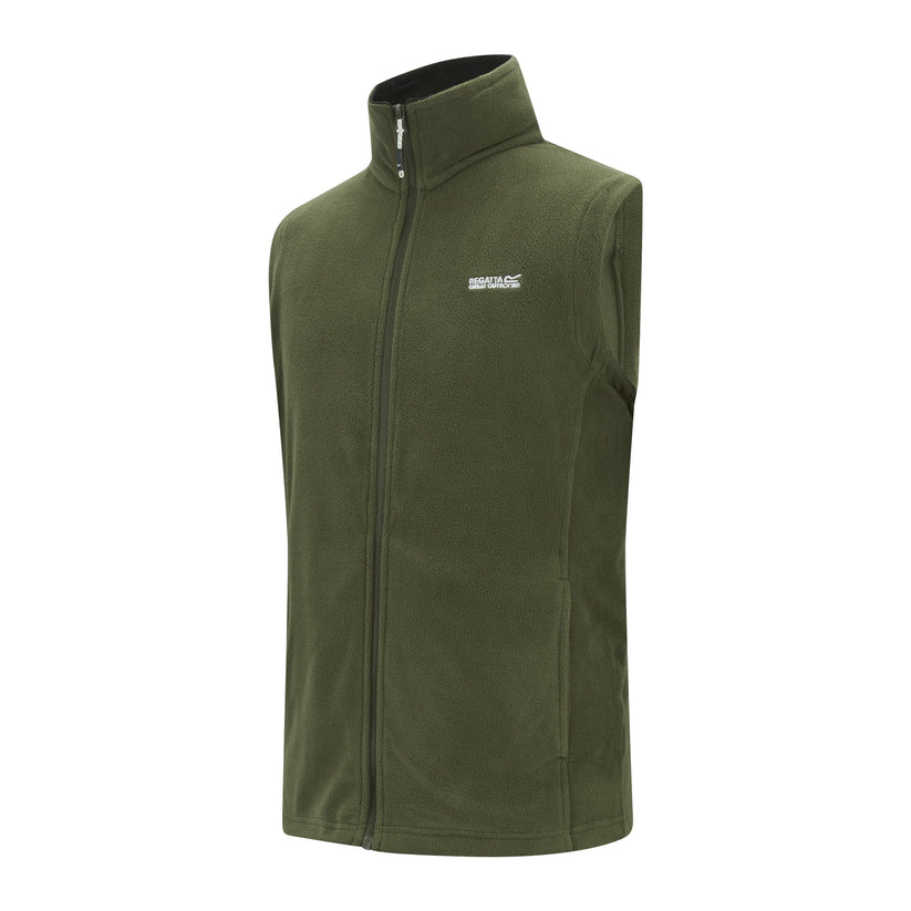 Regatta Tobias Men's Fleece Gilet | Full Zip Bodywarmer | 4 Colours | M–3XL - Zip Detail - QHA UK