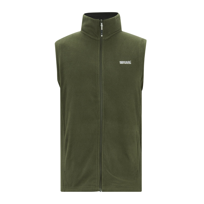 Regatta Tobias Men's Fleece Gilet | Full Zip Bodywarmer | 4 Colours | M–3XL - Zip Detail - QHA UK