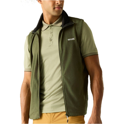 Regatta Tobias Men's Fleece Gilet | Full Zip Bodywarmer | 4 Colours | M–3XL - Zip Detail - QHA UK