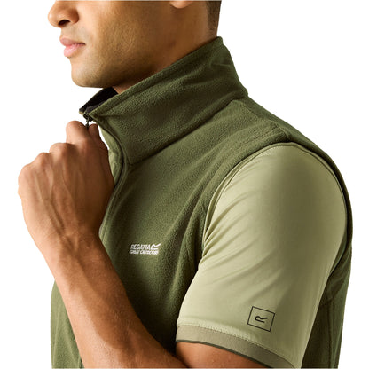 Regatta Tobias Men's Fleece Gilet | Full Zip Bodywarmer | 4 Colours | M–3XL - Zip Detail - QHA UK