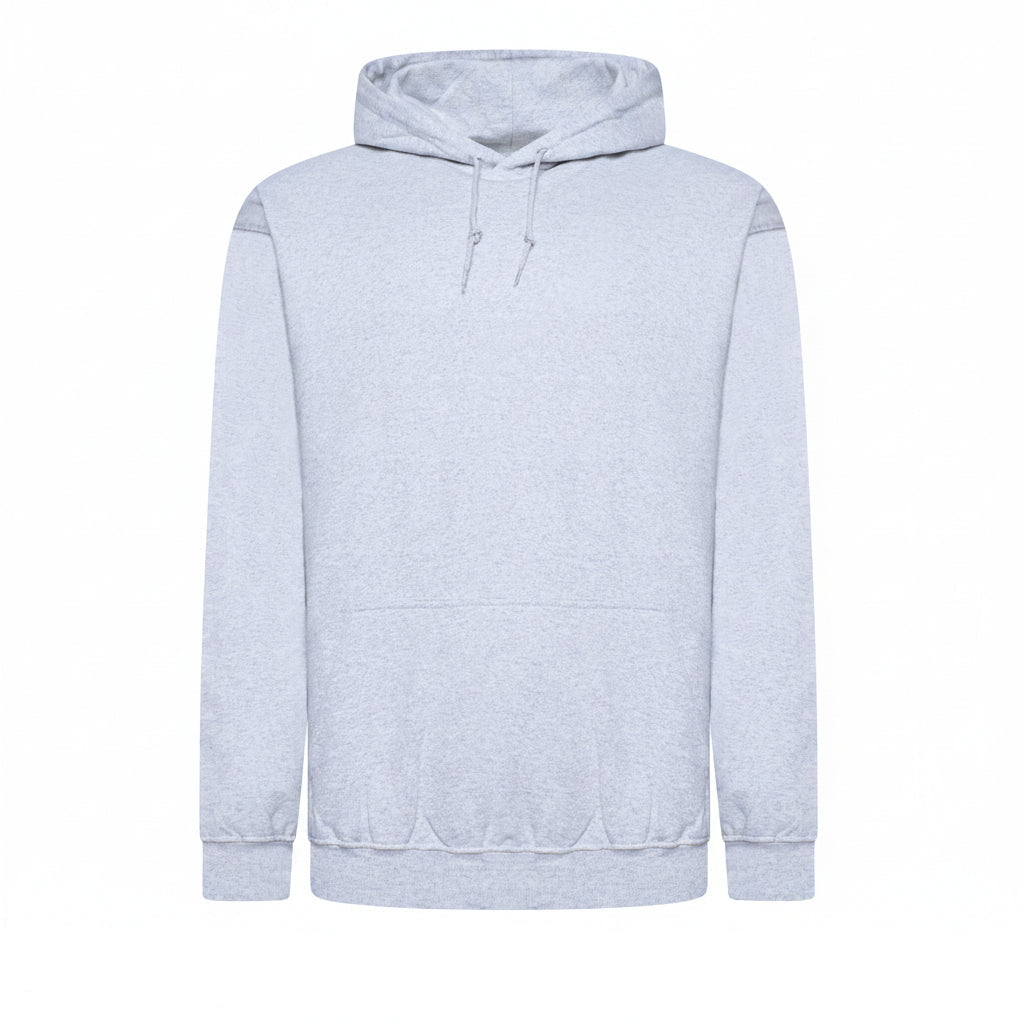 Mens Pullover Hoodie Fleece Sweatshirt Kangaroo Pocket Casual Gym Top - Pocket Detail - QHA UK