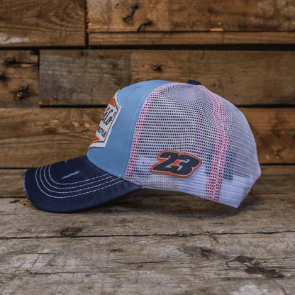 Retro Blue & Orange Diamond Cap - QHA UK