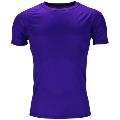 Mens Gym T-Shirt Moisture Wicking Sports Running Training Breathable T - QHA UK
