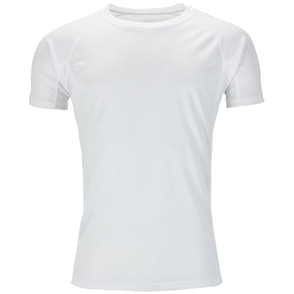 Mens Gym T-Shirt Moisture Wicking Sports Running Training Breathable T - QHA UK