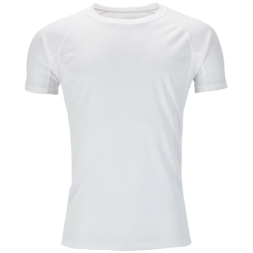 Mens Gym T-Shirt Moisture Wicking Sports Running Training Breathable T - QHA UK