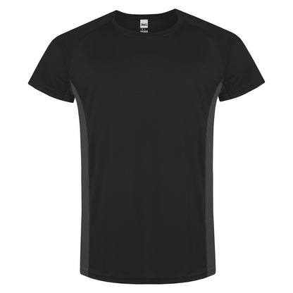Roly Mens Gym T-Shirt Quick Dry Breathable Running Sports Contrast Pan - QHA UK