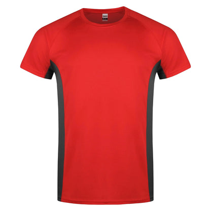 Roly Mens Gym T-Shirt Quick Dry Breathable Running Sports Contrast Pan - QHA UK