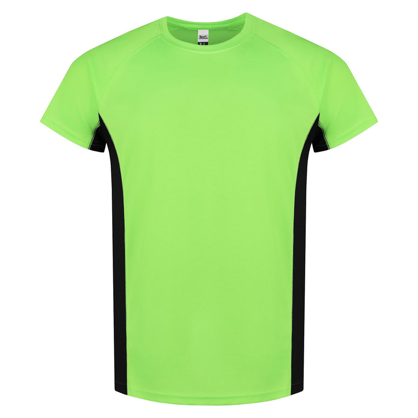 Roly Mens Gym T-Shirt Quick Dry Breathable Running Sports Contrast Pan - QHA UK