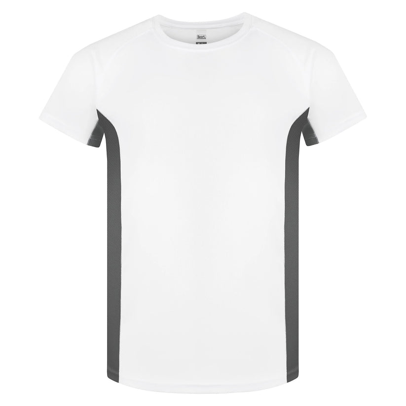 Roly Mens Gym T-Shirt Quick Dry Breathable Running Sports Contrast Pan - QHA UK