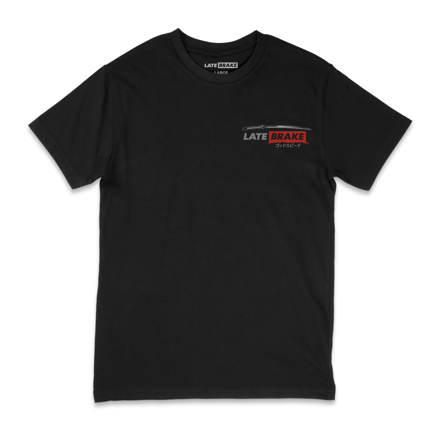 Late Brake Samurai T-Shirt 100% Cotton Car Enthusiast Tee | Late Brake - QHA UK