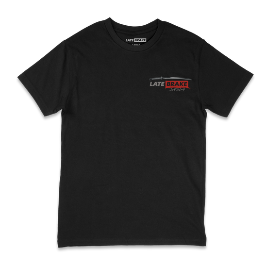 Late Brake Samurai T-Shirt 100% Cotton Car Enthusiast Tee | Late Brake - QHA UK