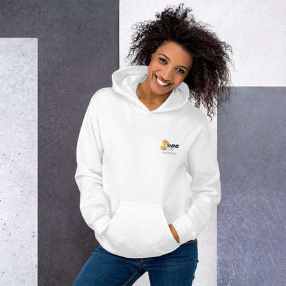 Shine 879 DAB Unisex Hoodie White | Heavy Blend 50% Cotton | S–2XL | UK - QHA UK