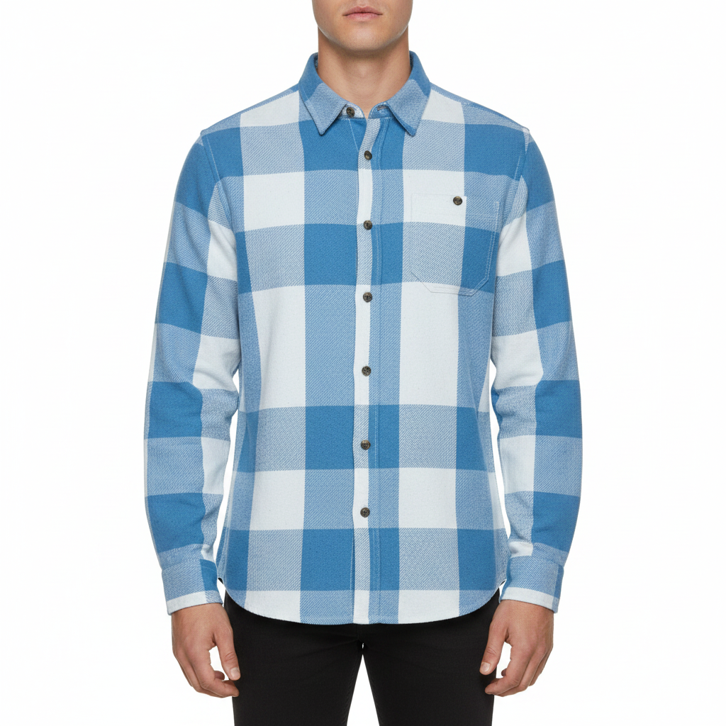 Fat Face Men's Brushed Cotton Check Shirt | Long Sleeve | Regular Fit | S–3XL - QHA UK