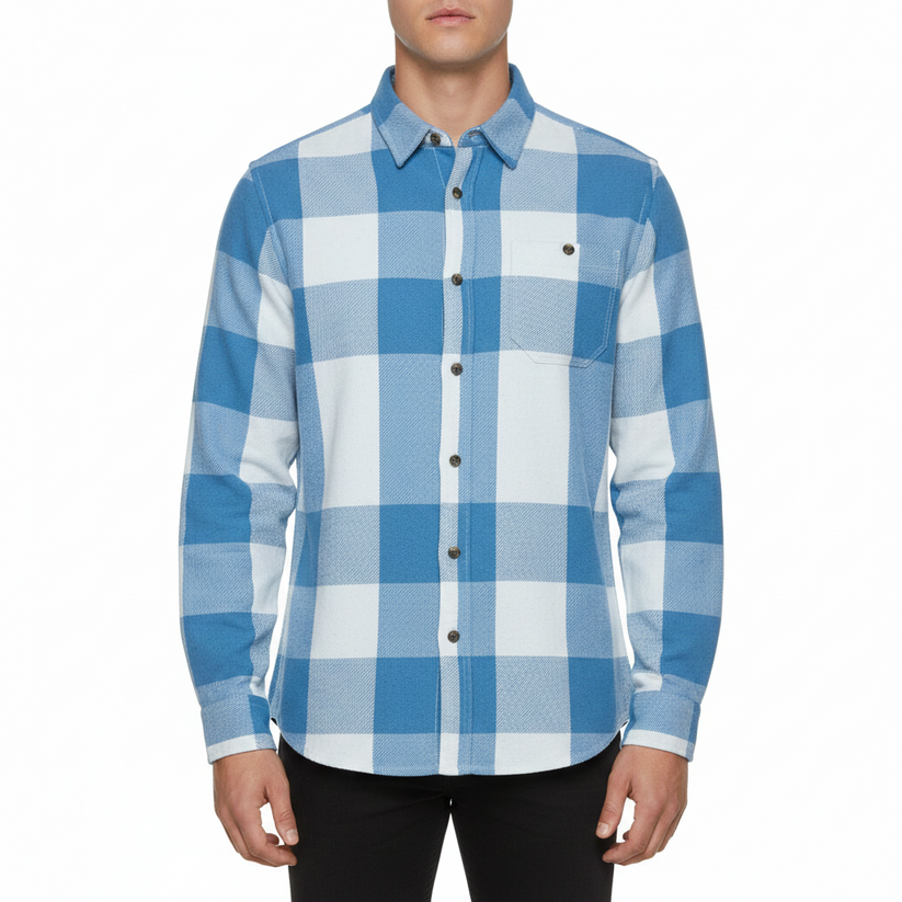 Fat Face Men's Brushed Cotton Check Shirt | Long Sleeve | Regular Fit | S–3XL - QHA UK