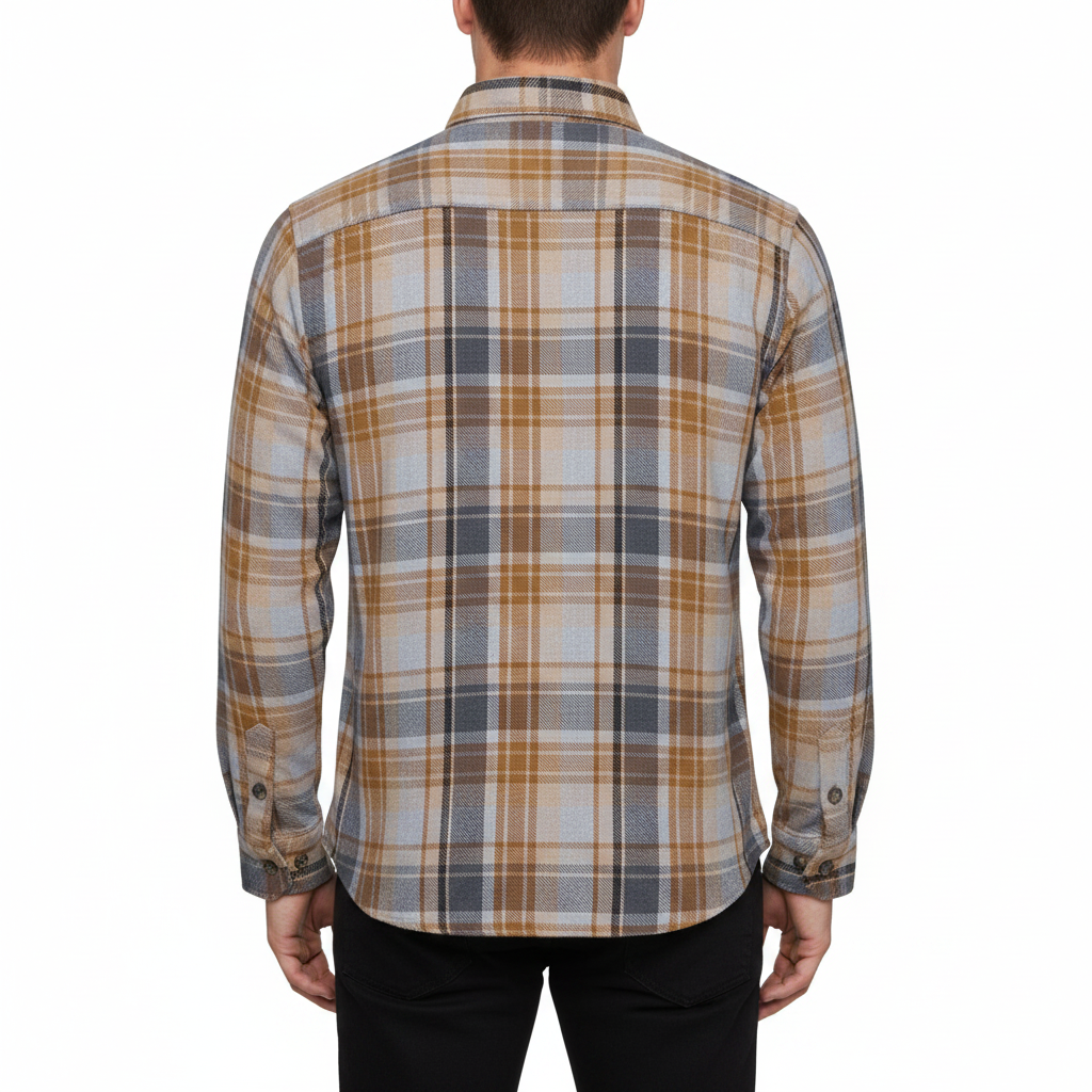 Fat Face Men's Brushed Cotton Check Shirt | Long Sleeve | Regular Fit | S–3XL - QHA UK