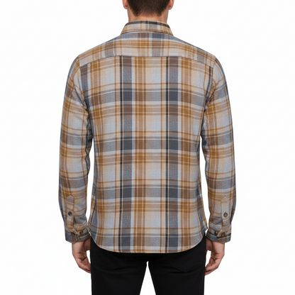 Fat Face Men's Brushed Cotton Check Shirt | Long Sleeve | Regular Fit | S–3XL - QHA UK