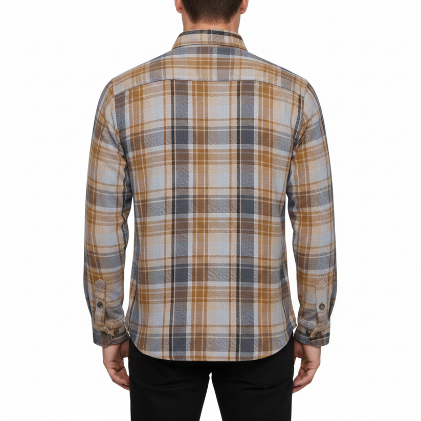 Fat Face Men's Brushed Cotton Check Shirt | Long Sleeve | Regular Fit | S–3XL - QHA UK