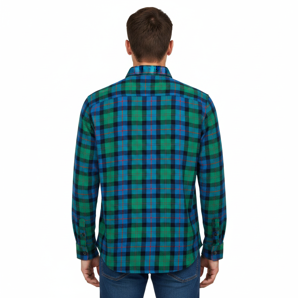 Fat Face Men's Brushed Cotton Check Shirt | Long Sleeve | Regular Fit | S–3XL - QHA UK