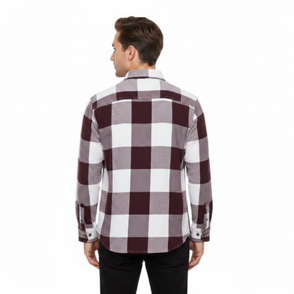 Fat Face Men's Brushed Cotton Check Shirt | Long Sleeve | Regular Fit | S–3XL - QHA UK