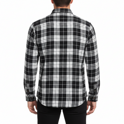 Fat Face Men's Brushed Cotton Check Shirt | Long Sleeve | Regular Fit | S–3XL - QHA UK