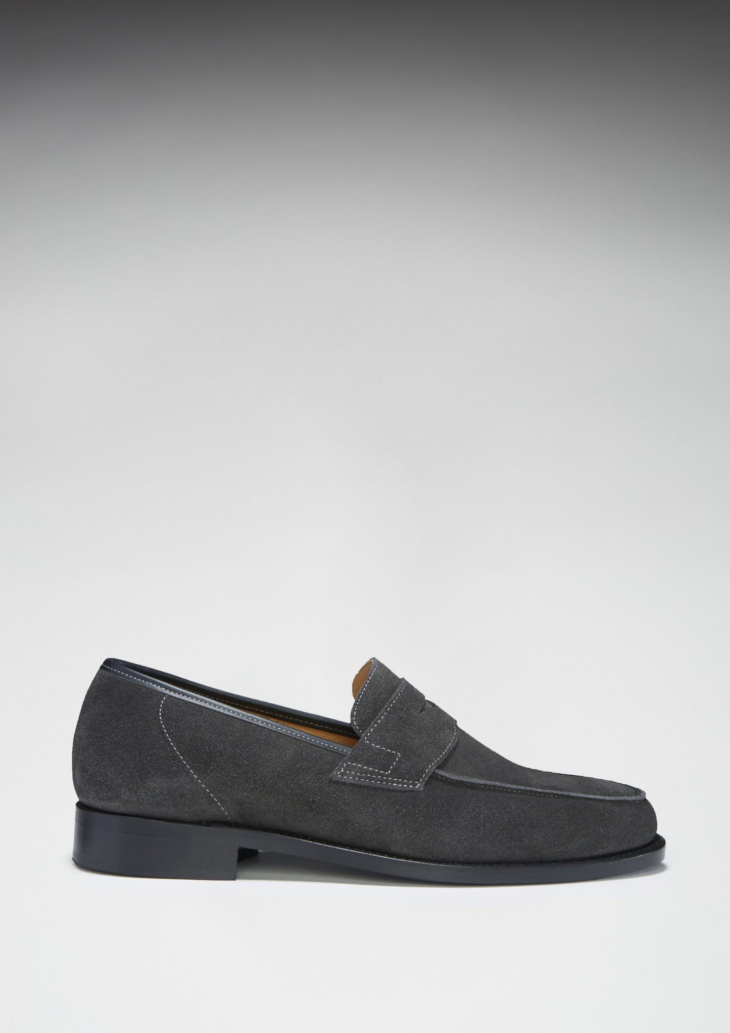 Hugs & Co Mens Slate Grey Suede Loafers Welted Leather Sole UK 7-14 - Sole Detail - QHA UK
