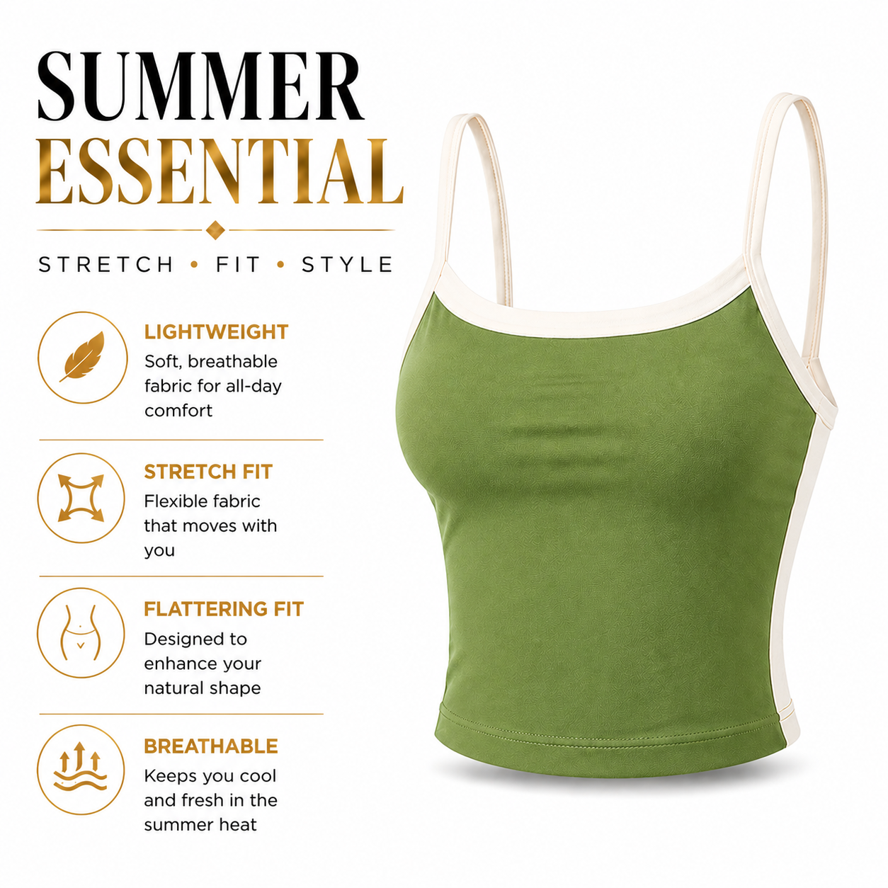 Womens Crop Cami Top Sleeveless Stretch Summer Vest Y2K Backless Top - QHA UK