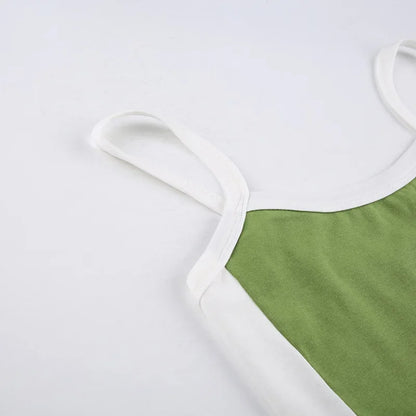 Womens Crop Cami Top Sleeveless Stretch Summer Vest Y2K Backless Top - QHA UK