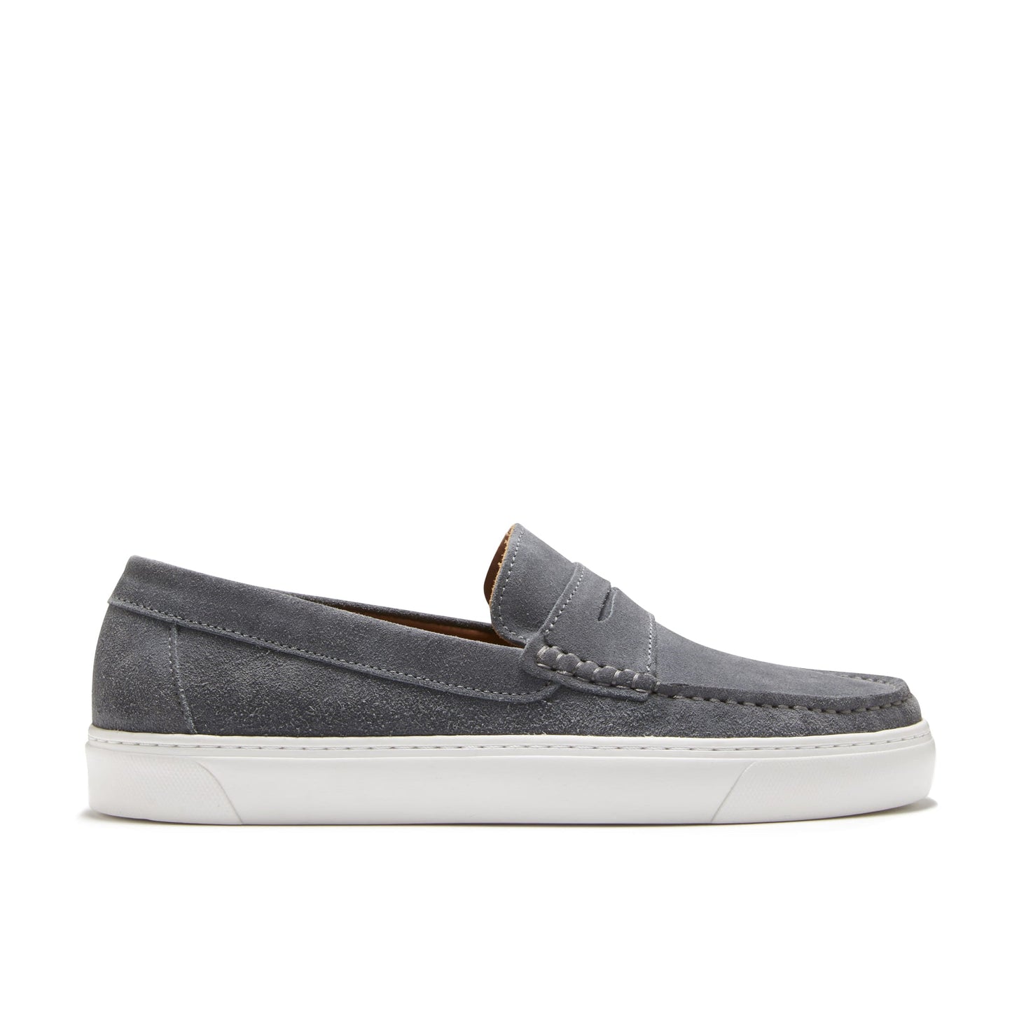 Hugs & Co Mens Slip-On Sneaker Loafers Slate Grey Suede UK 7-14 - QHA UK