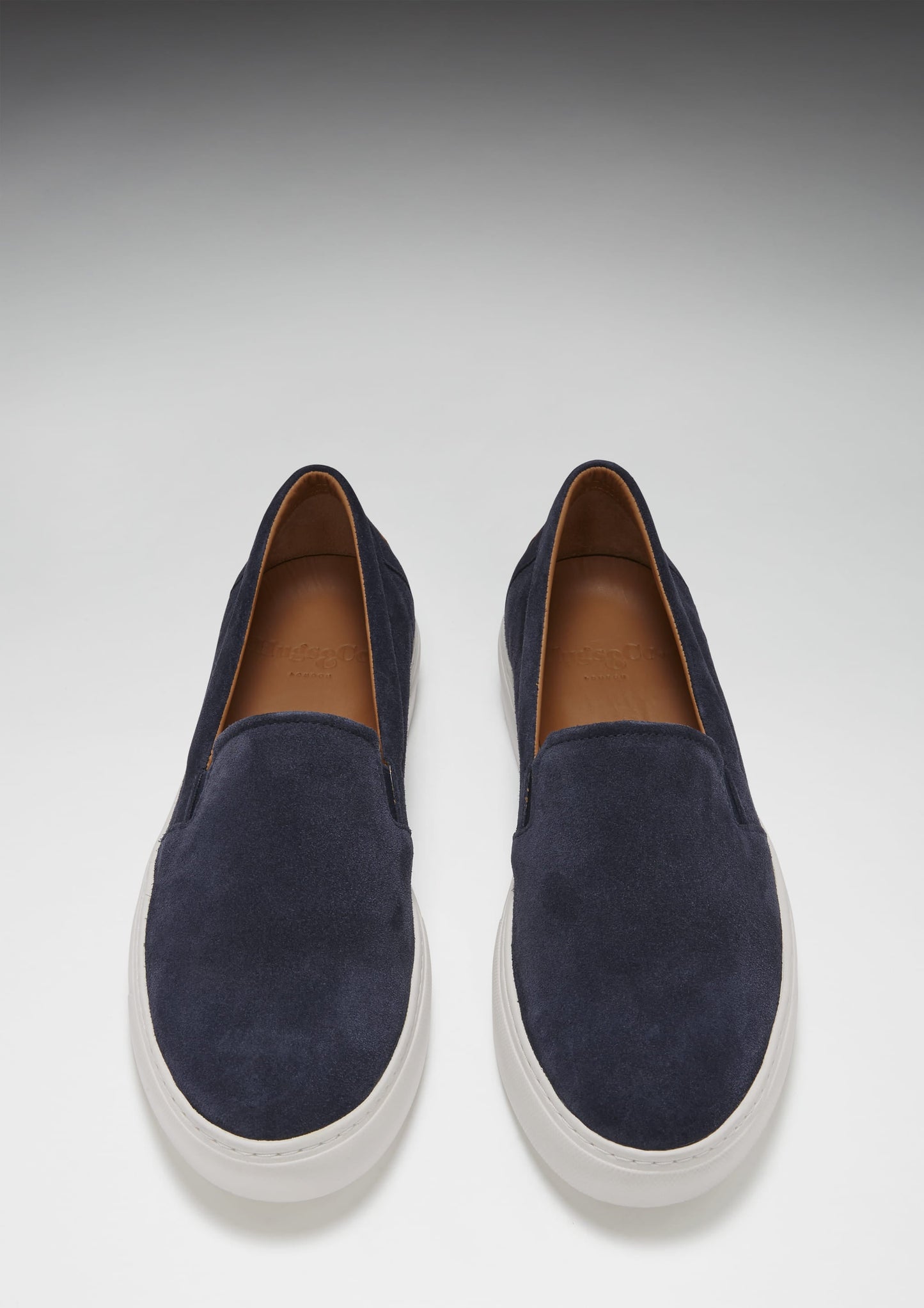 Hugs & Co Mens Slip-On Sneakers Navy Blue Suede UK 7-14 - QHA UK