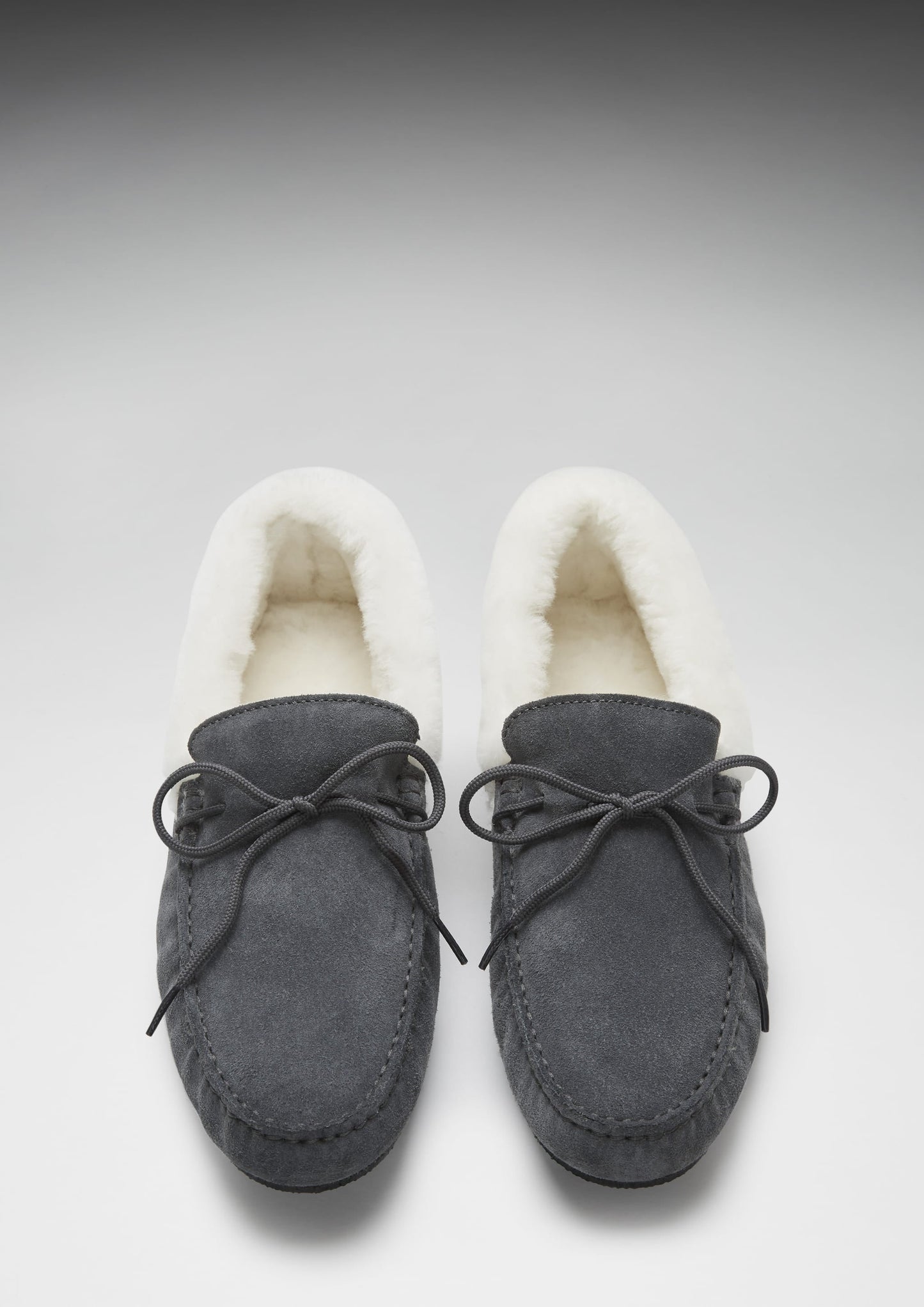 Hugs & Co Mens Slippers Sheepskin Slate Grey Suede UK 7-14 - QHA UK