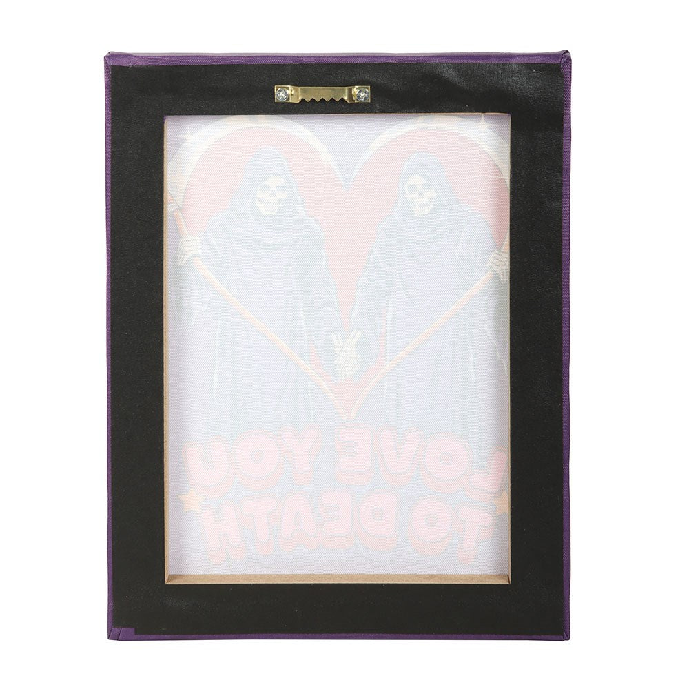 Steven Rhodes Wall Plaque ' Love You to Death Canvas, 19 X 25 cm - QHA UK