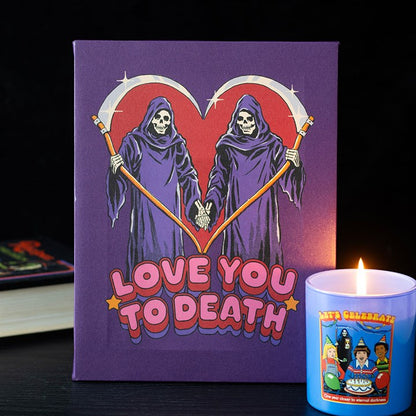Steven Rhodes Wall Plaque ' Love You to Death Canvas, 19 X 25 cm - QHA UK