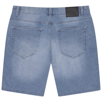 Men's Stretch Denim Shorts Light Blue Waist 30-44 | QHA UK - QHA UK