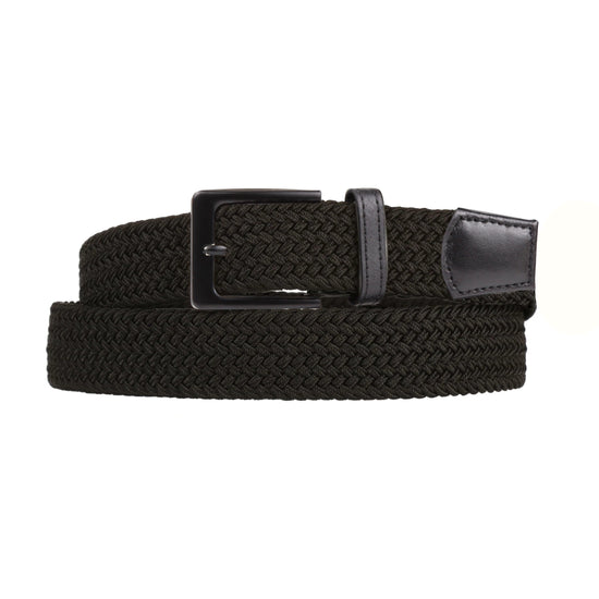 Stretchy™ Unisex Elasticated Braided Belt 1.25” Wide Adjustable Casual - QHA UK