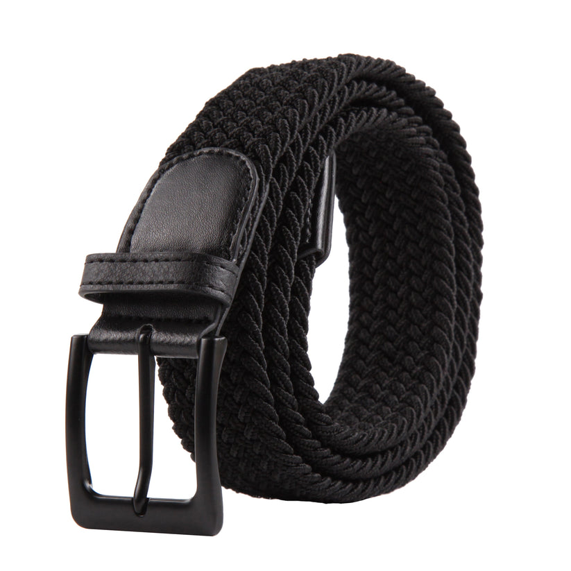Stretchy™ Unisex Elasticated Braided Belt 1.25” Wide Adjustable Casual - QHA UK