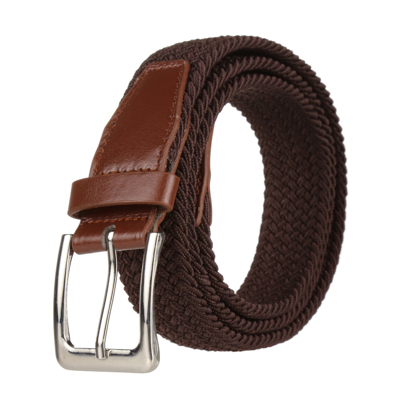 Stretchy™ Unisex Elasticated Braided Belt 1.25” Wide Adjustable Casual - QHA UK