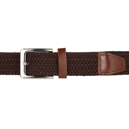 Stretchy™ Unisex Elasticated Braided Belt 1.25” Wide Adjustable Casual - QHA UK