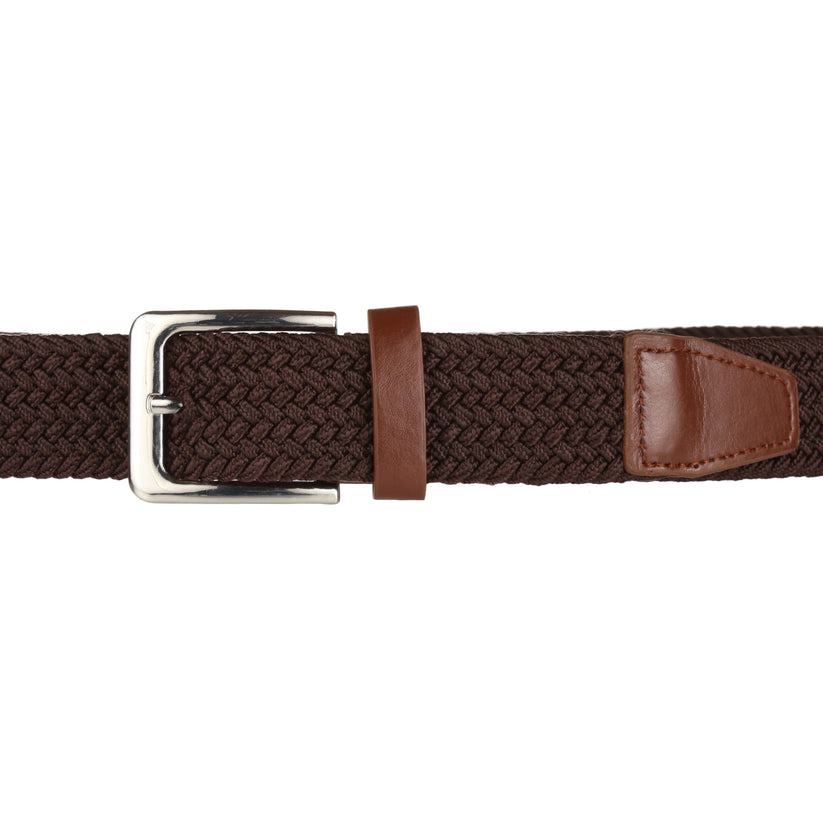 Stretchy™ Unisex Elasticated Braided Belt 1.25” Wide Adjustable Casual - QHA UK