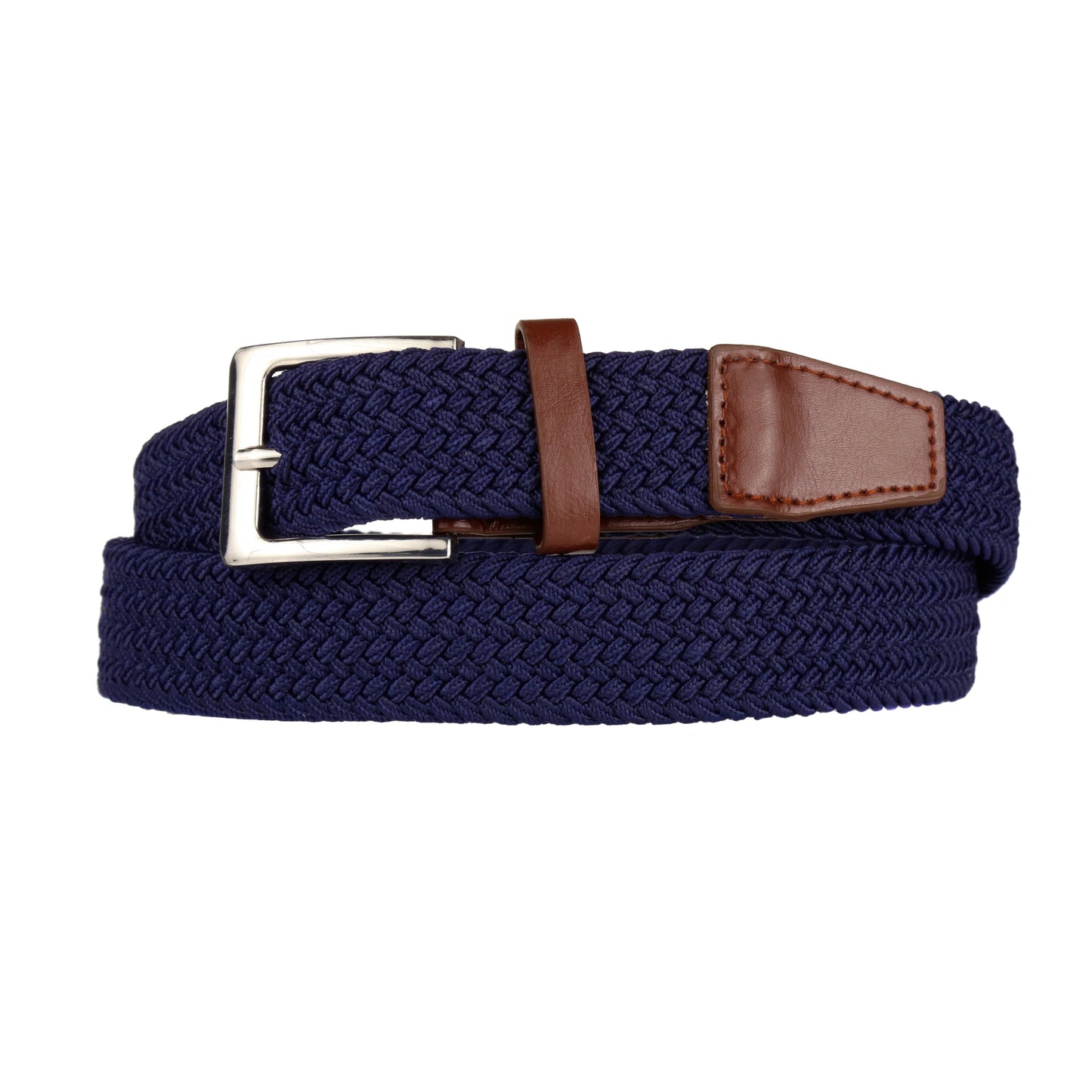 Stretchy™ Unisex Elasticated Braided Belt 1.25” Wide Adjustable Casual - QHA UK