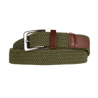 Stretchy™ Unisex Elasticated Braided Belt 1.25” Wide Adjustable Casual - QHA UK