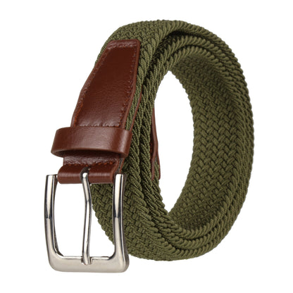 Stretchy™ Unisex Elasticated Braided Belt 1.25” Wide Adjustable Casual - QHA UK