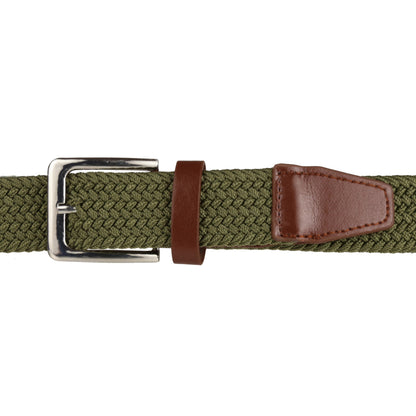 Stretchy™ Unisex Elasticated Braided Belt 1.25” Wide Adjustable Casual - QHA UK