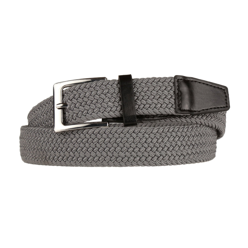 Stretchy™ Unisex Elasticated Braided Belt 1.25” Wide Adjustable Casual - QHA UK